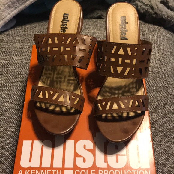 NWT Kenneth Cole Unlisted Women’s Wedge Sandals - Picture 1 of 7